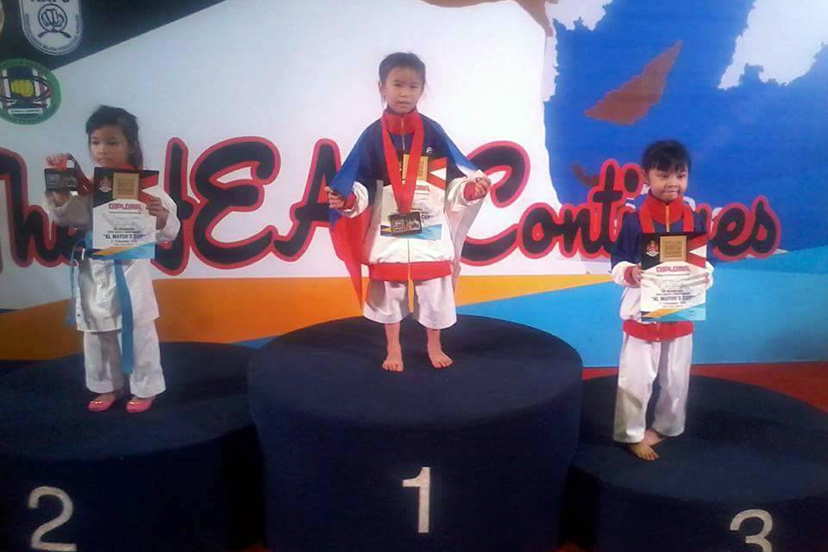 Six-year-old Atsuko Kaiyel Tan shows big heart in winning gold in Malaysia Karatedo tourney