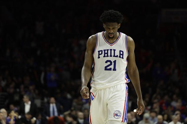 76ers Rookie Joel Embiid Out For Rest Of Season With Torn Meniscus In ...