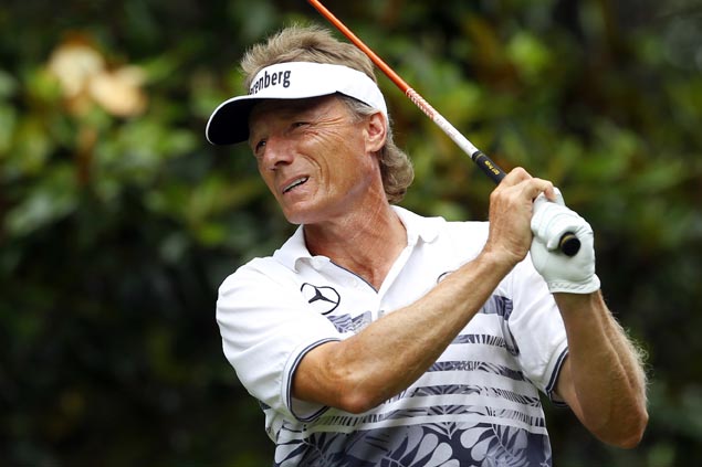 Mize ties Langer for lead at Senior PGA at Trump course