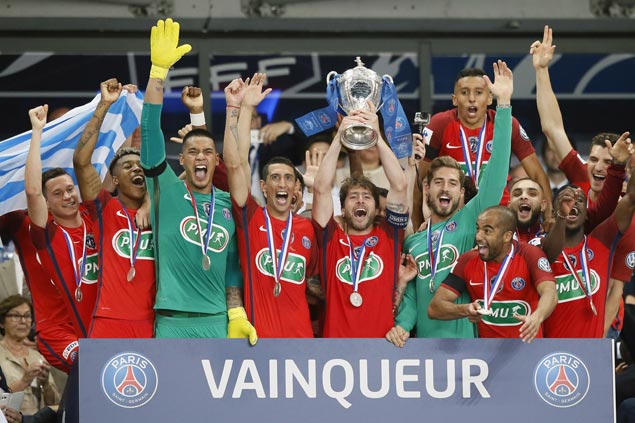 PSG wins French Cup scraping 1-0 win against Angers