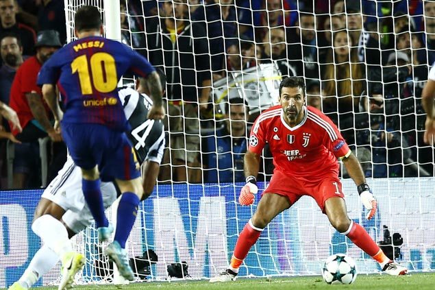 Lionel Messi strikes twice against Gianluigi Buffon as Barcelona defeats Juventus