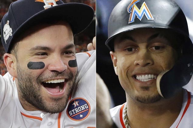 Jose Altuve and Giancarlo Stanton Win M.V.P. Awards - The New York Times