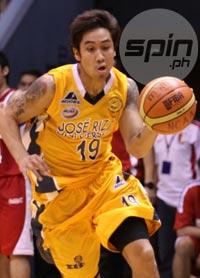 JRU's Nate Matute has struggled against San Beda for the second time this season. Photo by Jerome Ascano