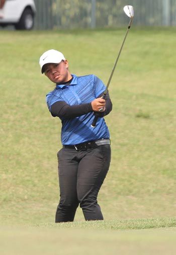 Harmie Constantino sits eight strokes clear.