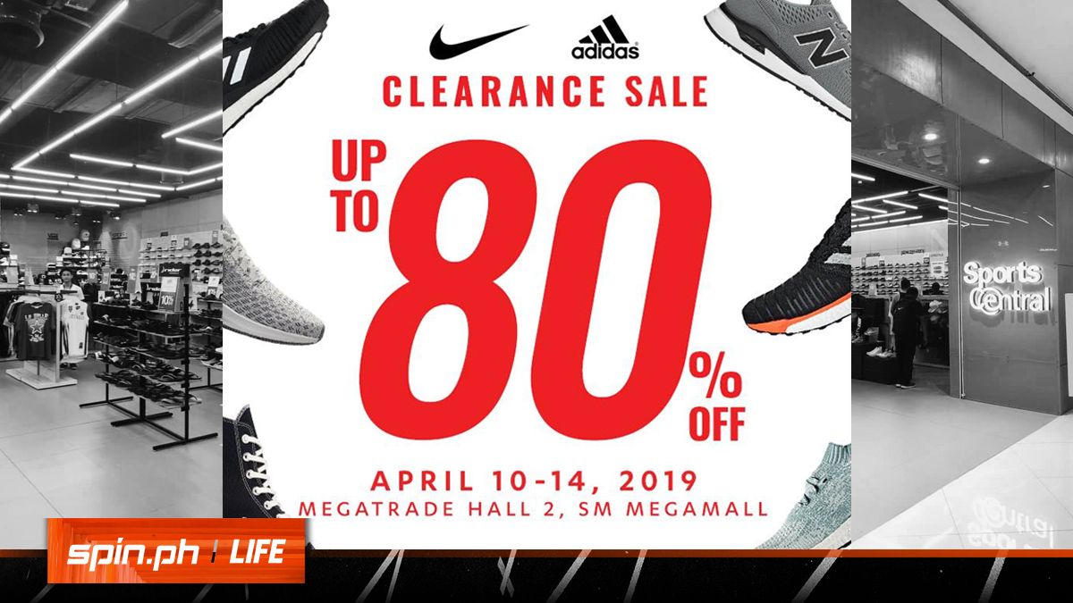 Get up to 80% off on Nike, adidas, and Co. at Sports Central's 