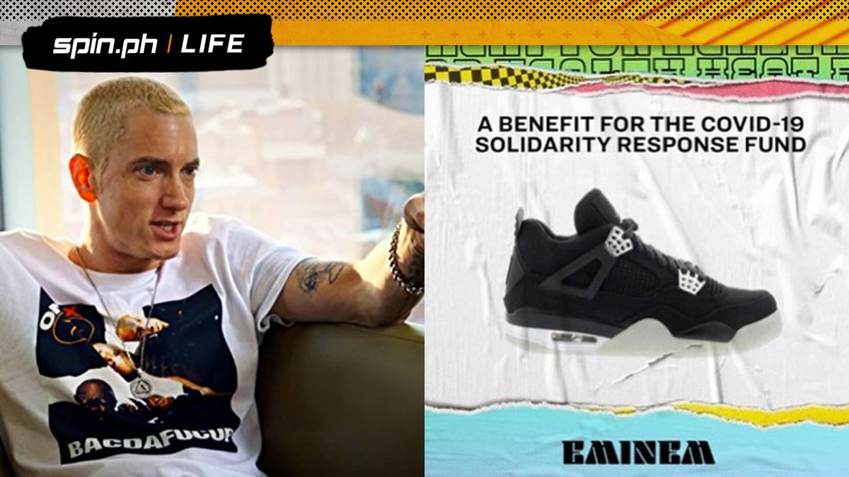 Eminem is selling a pair of rare Air Jordan sneakers for COVID-19