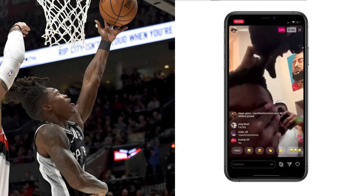 LOOK: No more floating hats! Spurs' Lonnie Walker IV cuts off