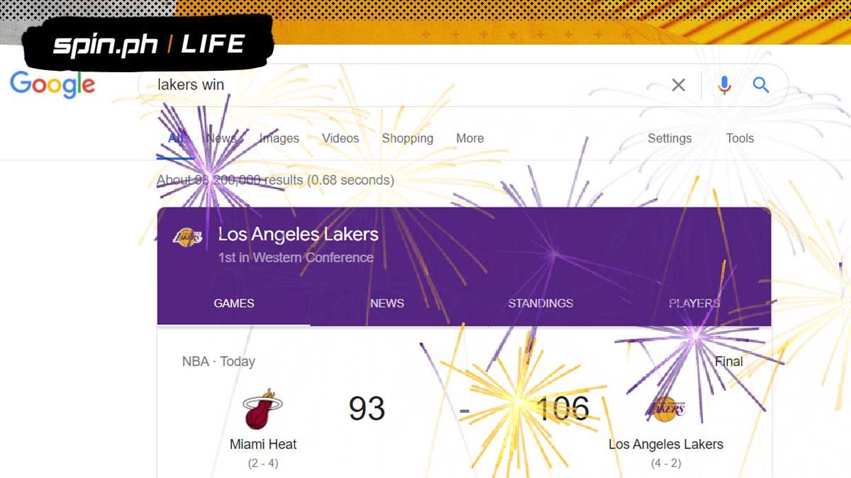 Type #39 Lakers #39 on Google and see what happens