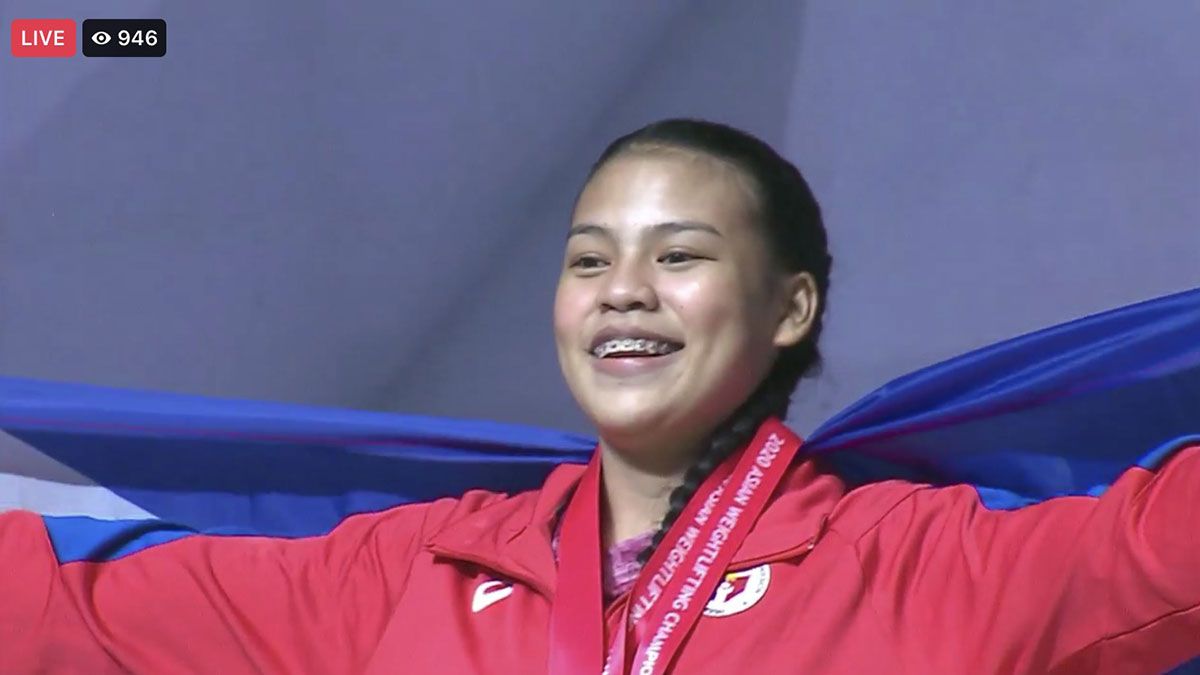 Vanessa Sarno wins two gold medals in Asian Weightlifting Champs