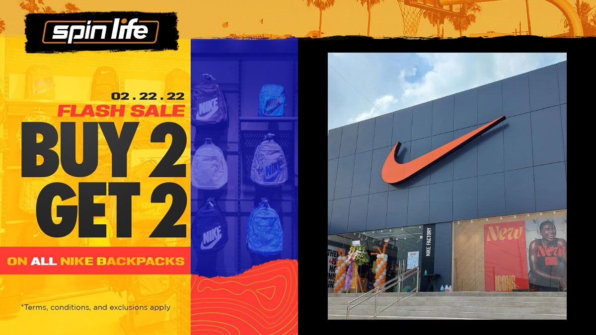 Buy two, take two backpacks Nike Factory Store
