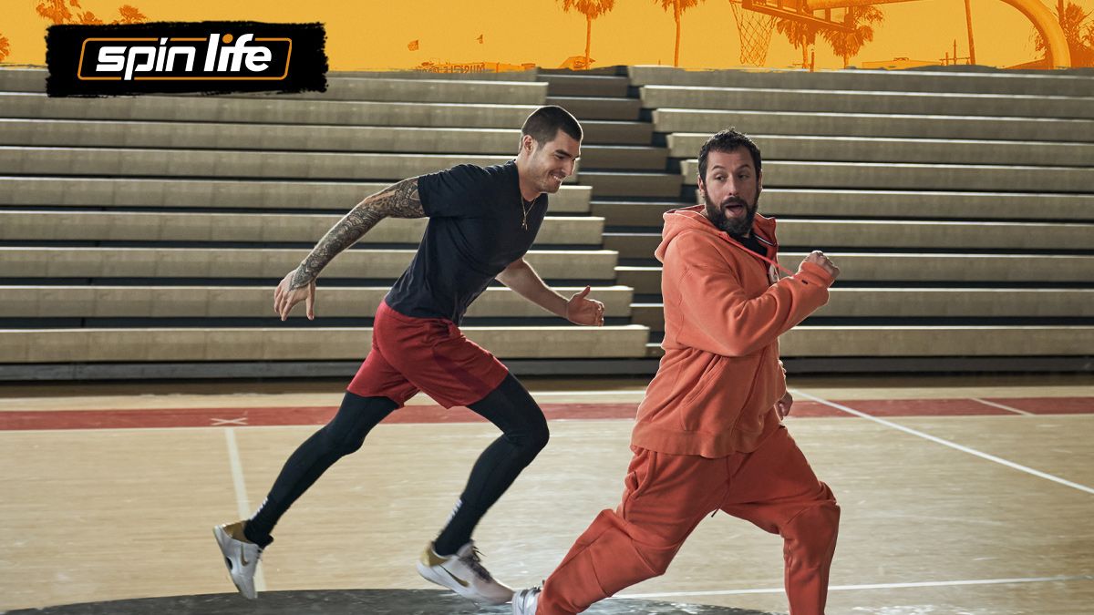 Adam Sandler stars as a washed-up NBA scout in Netflix's Hustle