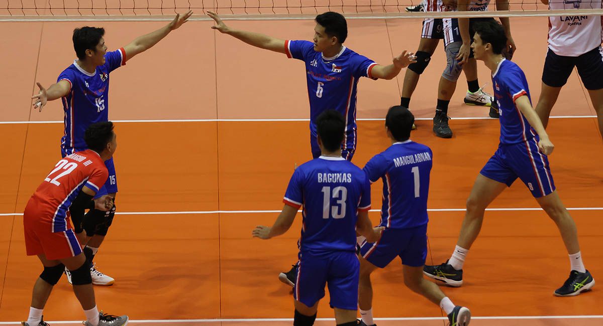 Philippines Mens Volleyball Team Plays In 2023 Asian Games