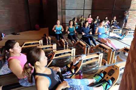 Saddle Row combines cyling rowing for a workout that fitness