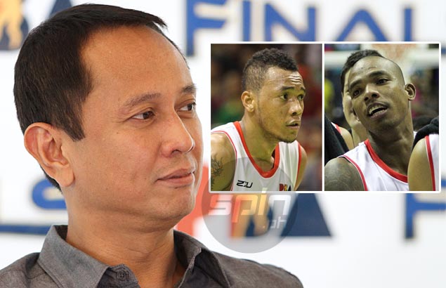 Moonlighting Abueva, Espinas escape penalty, warned not make same mistake again