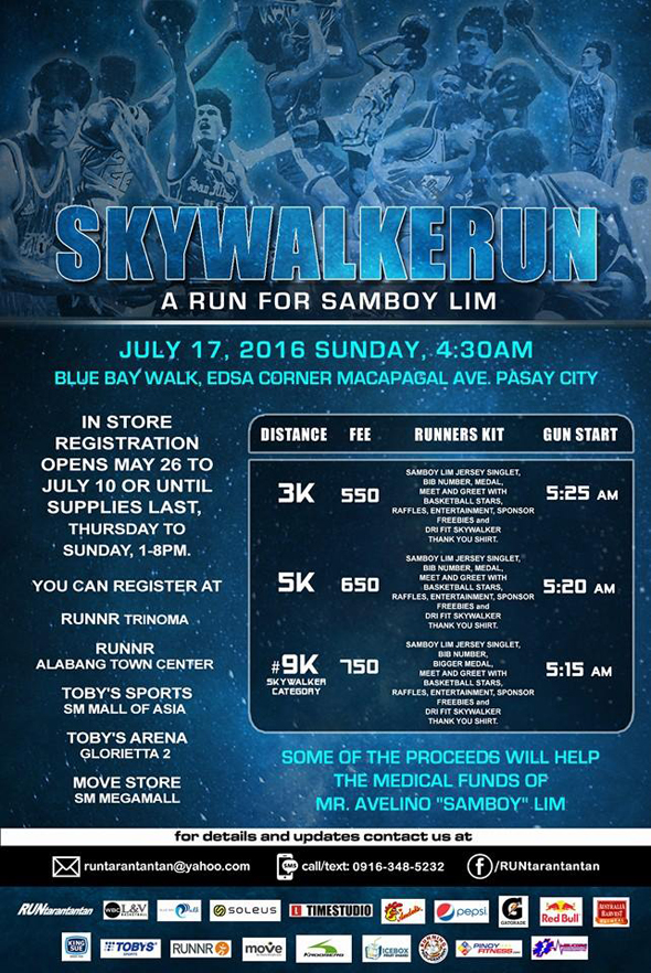 PBA legends team up to help promote benefit run for 'Skywalker' Samboy Lim