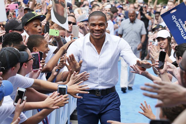 New Thunder main man Westbrook says Durant told him of move to Warriors via text message
