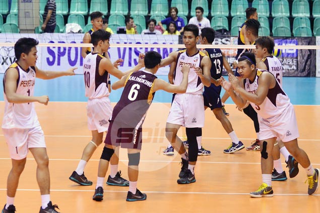 Perpetual averts collapse, beats La Salle in five sets to stay perfect in Spikers Turf