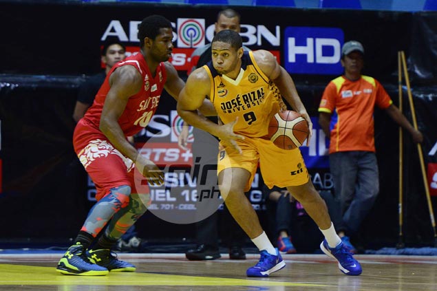 JRU coach Meneses hard to please despite Poutouochi breakout game vs San Beda