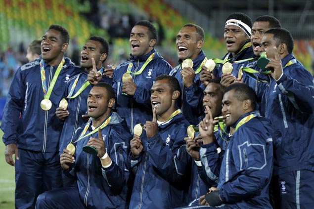 Fiji strikes gold in first Olympic medal for the country after beating Britain in rugby sevens