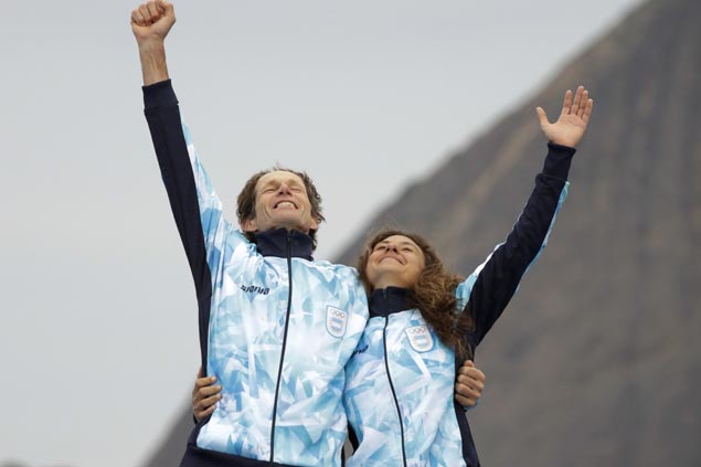 Cancer survivor Santiago Lange bags Olympic gold in mixed catamaran with Cecilia Carranza Saroli