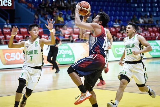 Letran Knights halt five-game slide with rout of winless St. Benilde Blazers
