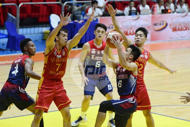 Letran cruises past San Sebastian as surging Knights snap Stags' four-game win streak