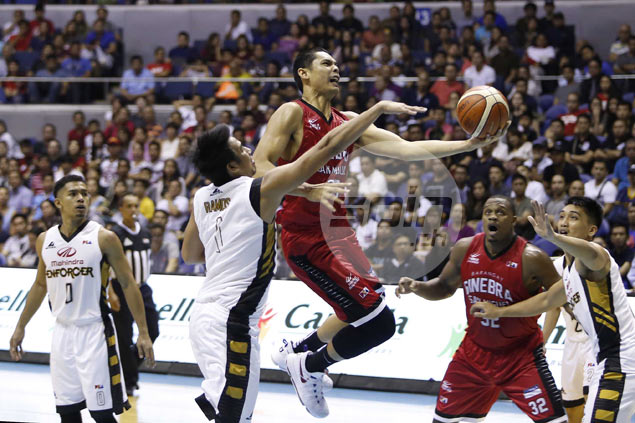Rampaging Ginebra weathers Mahindra threat, inches closer to twice-to-beat edge