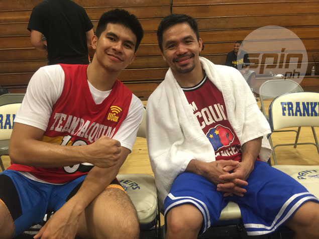 Pacquiao, Kiefer Ravena play pick-up game in LA, but no overtures for Mahindra