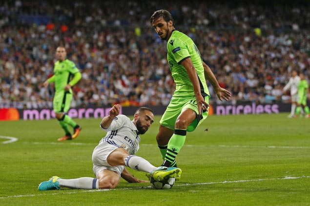 Titleholder Real Madrid leaves it late to beat Sporting in Champions League