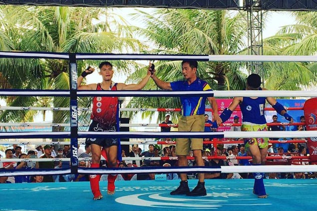 Two Pinoy bets assured of bronze in muay as Uzbek foes a no-show in Asian Beach Games