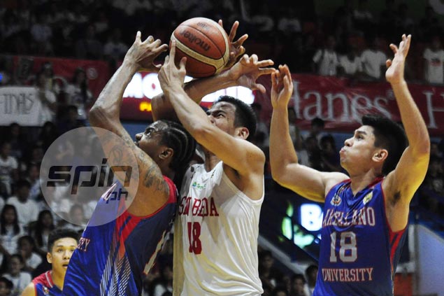 Ben Adamos comes of age, steps up for San Beda in absence of injured Tankoua
