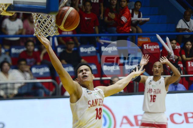 San Beda's Adamos braces for 'bloody' match vs bigger Perpetual frontcourt
