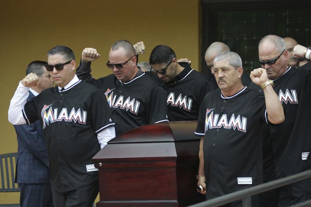 Tributes pour for Jose Fernandez as Marlins ace remembered as 'larger than life' at funeral