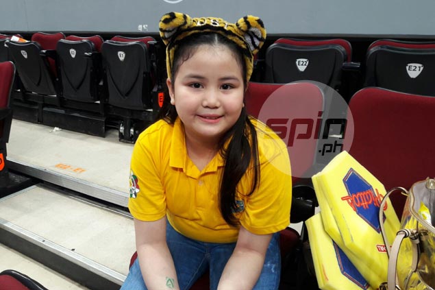 UST coach's daughter Reese Sablan quite a charmer and scene stealer on the sidelines