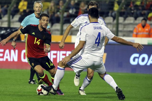 Belgium shows class with victory over Bosnia in World Cup qualifiers
