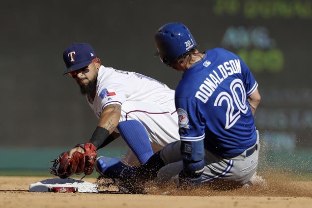 Josh Donaldson dash leads to another walk-off win, ALDS sweep for Blue Jays over Rangers