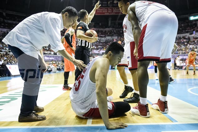 Cone says Japeth Aguilar a 'game-time decision' for Game Five due to ankle sprain