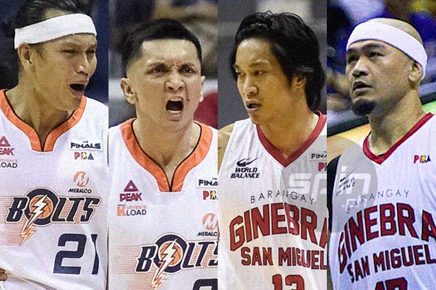 Four players, no one younger than 36, have become unlikely X factors in Ginebra-Meralco finals