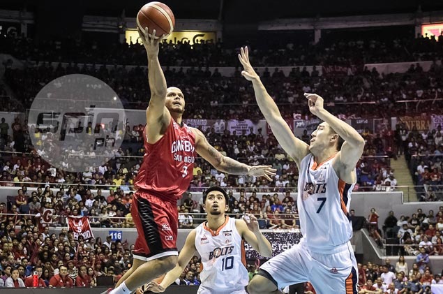 Thompson, Mercado treys help Ginebra hold off Meralco, take 3-2 lead in PBA Finals