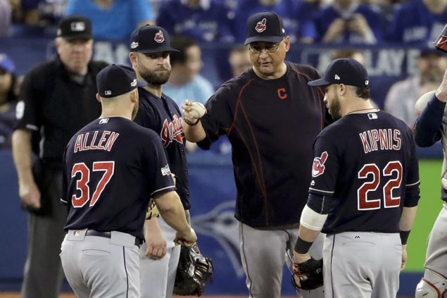 Indians a win away from place in World Series as bullpen stops Jays