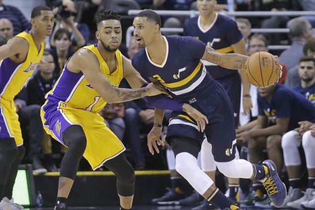 George Hill shines, Derrick Favors solid in return from injury as Jazz down Lakers