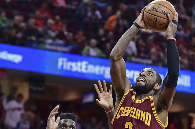 Kyrie Irving, Kevin Love lead way as unbeaten Cavs down Rockets and spoil James Harden's 41-point night