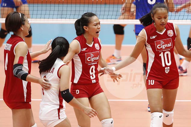 Janine Marciano plays down role in Cignal's breakthrough win, deflects credit to teammates