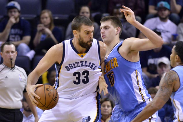 Memphis halts two-game skid as Marc Gasol beats the buzzer to lift Grizzlies over Nuggets