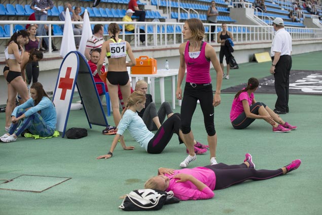 Russian track team seeks return to global competition a year after report of systematic doping