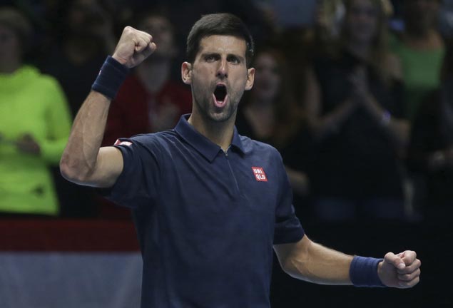 Novak Djokovic fights back from a set down to beat Dominic Thiem in opener of ATP finals