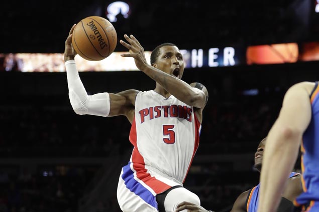 Shorthanded Pistons keep home record unblemished, send Thunder to fourth straight loss