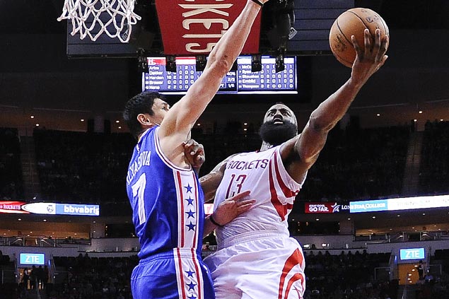 Harden rips Sixers defense early as Houston deals league-worst Philadelphia a 27-point drubbing