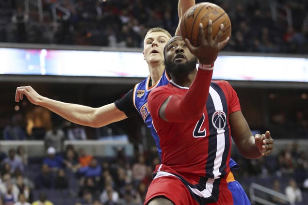 Wizards catch fire from deep, hold on to beat Knicks and snap three-game slide