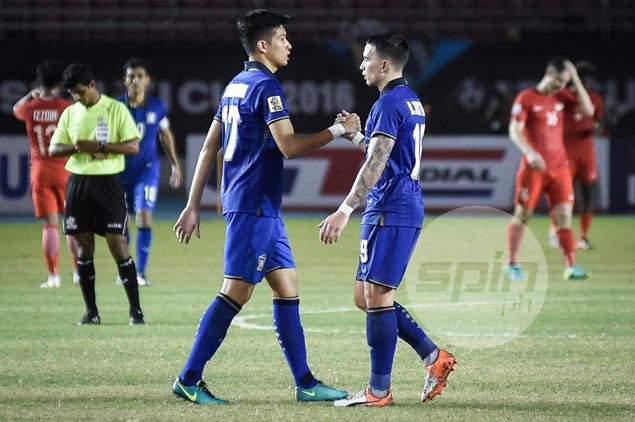 Thailand seals Suzuki Cup semis berth after beating Singapore on late goal